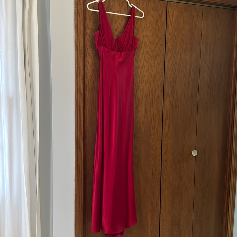 Betsy & Adam red bridesmaid dress size 6